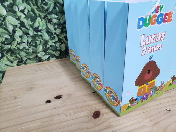 Hey Duggee Sacola Personalizada Pronta Entrega