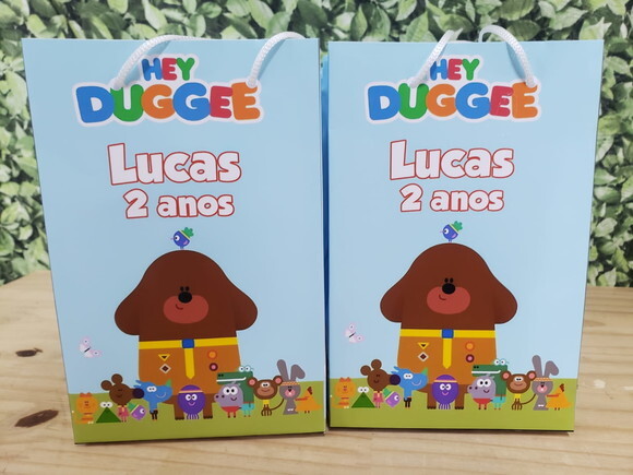 Hey Duggee Sacola Personalizada Pronta Entrega