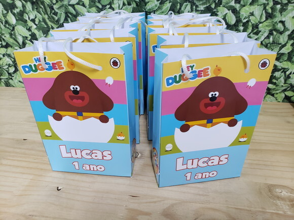 Hey Duggee Sacola Personalizada Pronta Entrega