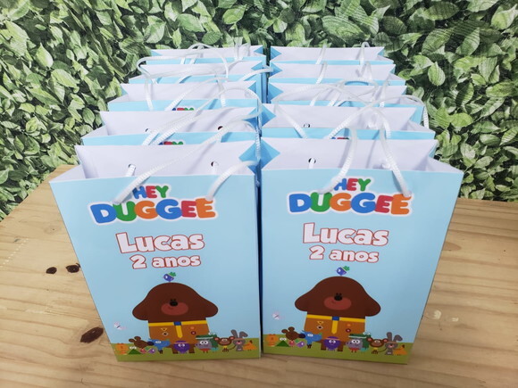Hey Duggee Sacola Personalizada Pronta Entrega