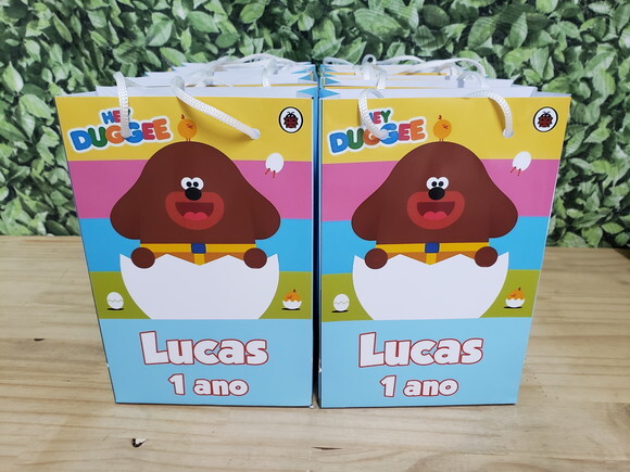 Hey Duggee Sacola Personalizada Pronta Entrega