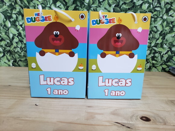 Hey Duggee Sacola Personalizada Pronta Entrega