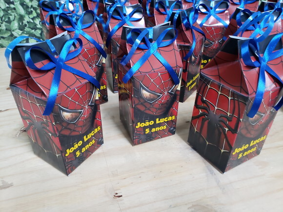 Homem Aranha Caixa Milk Personalizada Pronta Entrega