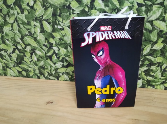 Homem Aranha Sacola Personalizada Pronta Entrega
