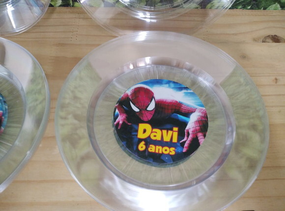 Homem Aranha Prato Refeição Personalizado Pronta Entrega
