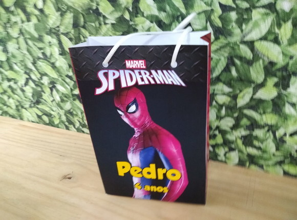 Homem Aranha Sacola Personalizada Pronta Entrega