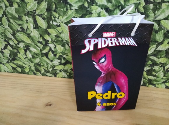 Homem Aranha Sacola Personalizada Pronta Entrega