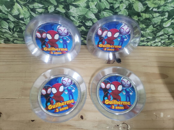 Homem Aranha Spyder Descartáveis Personalizados