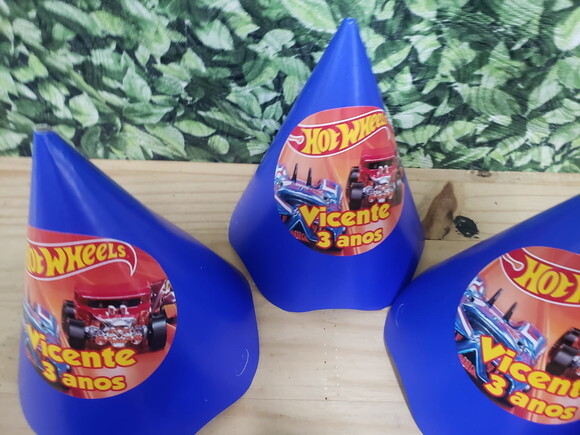 Hot Wheels Chapeuzinho Personalizado Pronta Entrega