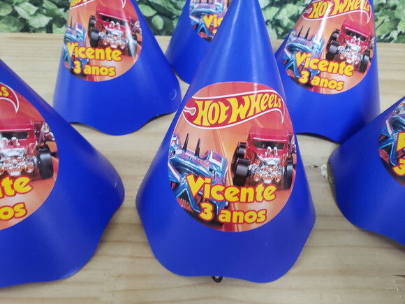 Hot Wheels Chapeuzinho Personalizado Pronta Entrega