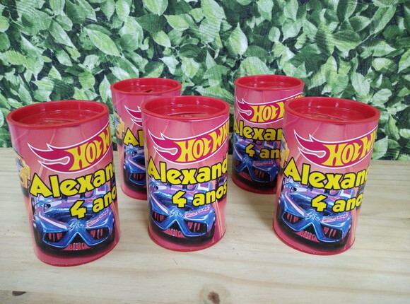 Hot Wheels Cofrinho Personalizado Pronta Entrega