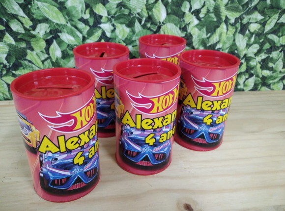 Hot Wheels Cofrinho Personalizado Pronta Entrega