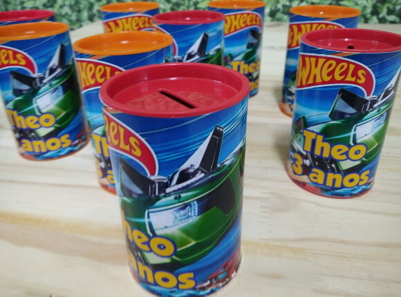 Hot Wheels Cofrinhos Personalizados Pronta Entrega