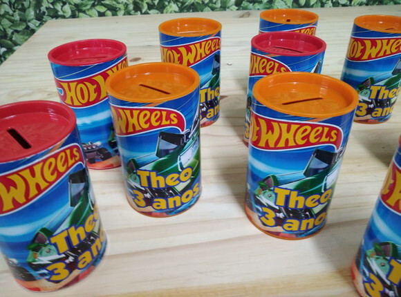 Hot Wheels Cofrinhos Personalizados Pronta Entrega