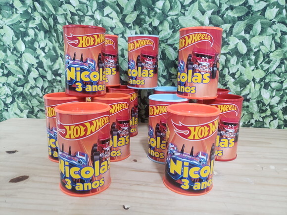 Hot Wheels Cofrinhos Personalizados Pronta Entrega