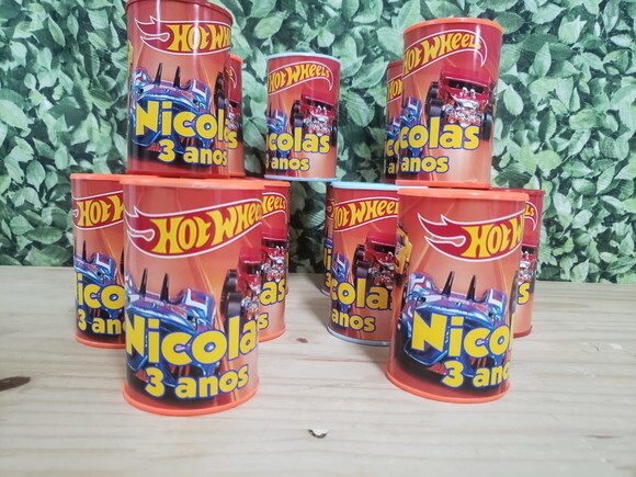 Hot Wheels Cofrinhos Personalizados Pronta Entrega