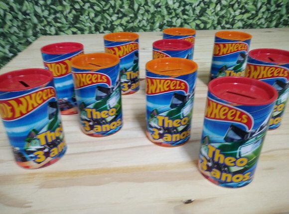 Hot Wheels Cofrinhos Personalizados Pronta Entrega