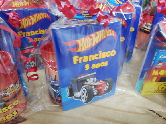 Hot Wheels Kit Lembrancinha Personalizado