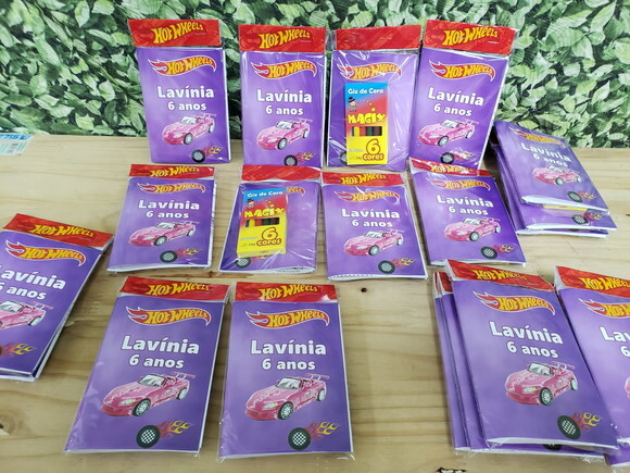 Hot Wheels Menina Caderninho P Colorir Personalizado