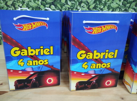 Hot Wheels Sacola Personalizada Pronta Entrega