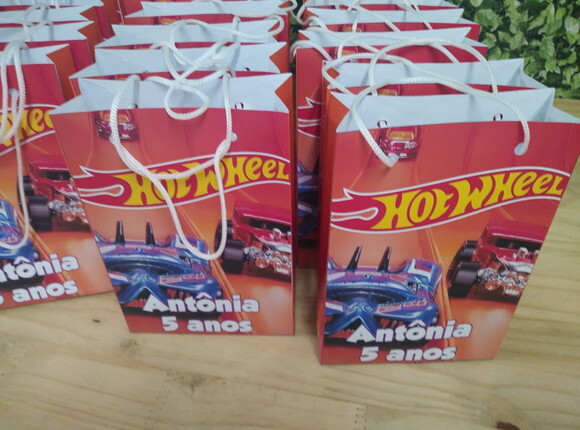 Hot Wheels Sacola Personalizada Pronta Entrega
