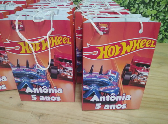 Hot Wheels Sacola Personalizada Pronta Entrega