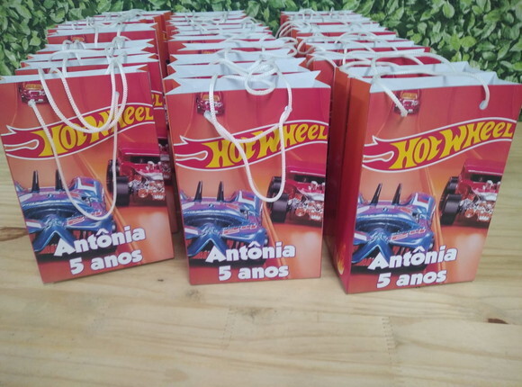 Hot Wheels Sacola Personalizada Pronta Entrega