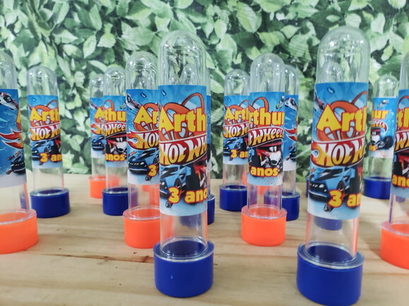 Hot Wheels Tubetes Personalizados Pronta Entrega