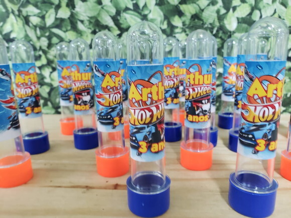 Hot Wheels Tubetes Personalizados Pronta Entrega