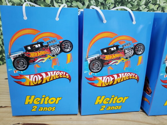 Hot Whels Sacola Personalizada Pronta Entrega