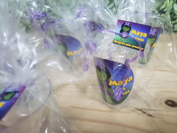 Hulk Menina Copos Personalizados e Embalados
