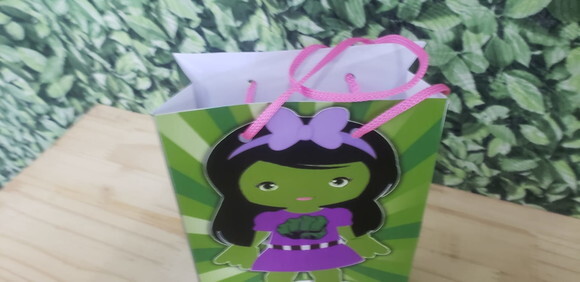 Hulk Menina Sacola Personalizada Pronta Entrega