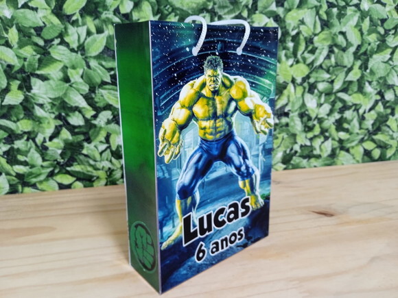Hulk Sacola Personalizada Pronta Entrega