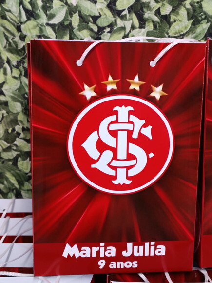 Internacional Sacola Personalizada T 24x17x8 Pronta Entrega