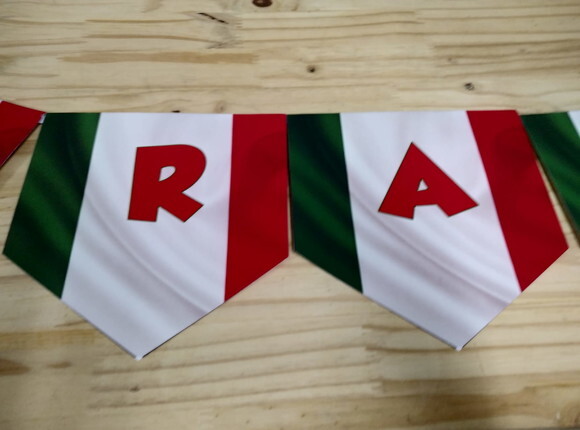 Itália Faixa Decorativa Parabens Mais Nome Pronta Entrega