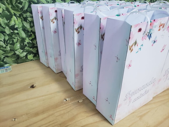 Jardim Encantado Sacola Personalizada Pronta Entrega