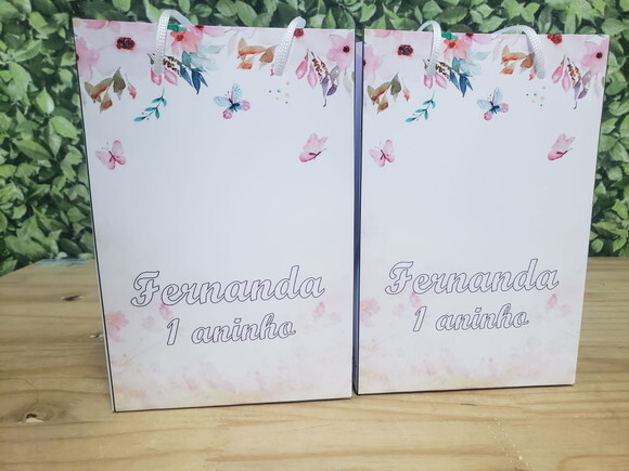 Jardim Encantado Sacola Personalizada Pronta Entrega