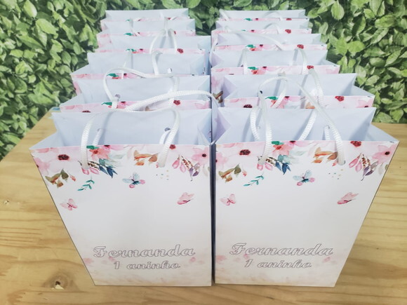 Jardim Encantado Sacola Personalizada Pronta Entrega