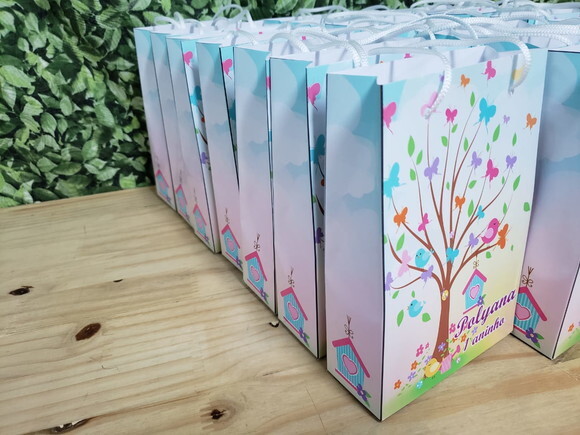 Jardim Encantado Sacola Personalizada Pronta Entrega