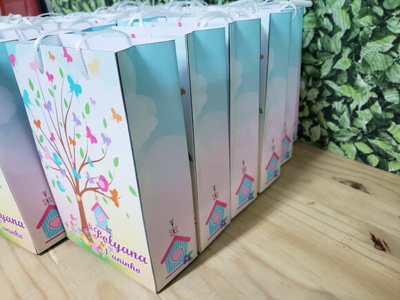 Jardim Encantado Sacola Personalizada Pronta Entrega