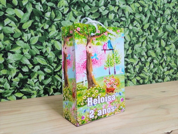 Jardim Encantado Sacola Personalizada Pronta Entrega