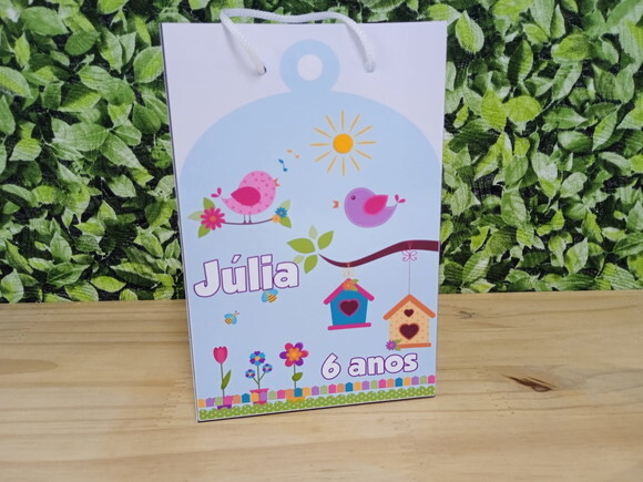 Jardim Encantado Sacola Personalizada Pronta Entrega
