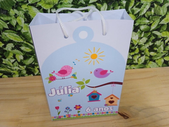 Jardim Encantado Sacola Personalizada Pronta Entrega