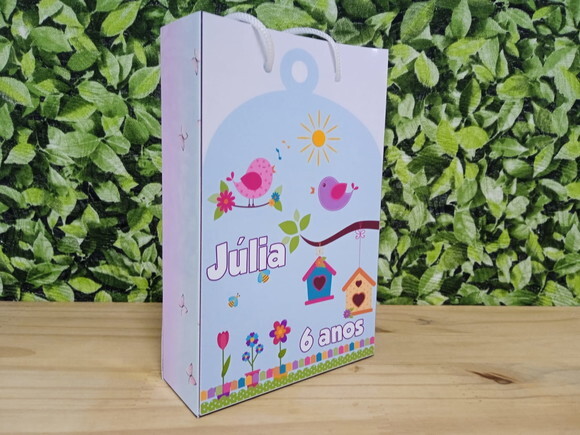Jardim Encantado Sacola Personalizada Pronta Entrega
