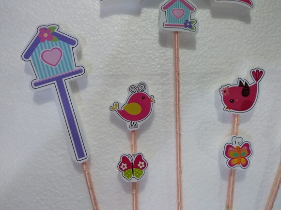 Jardim Encantado Topo de Bolo Personalizado