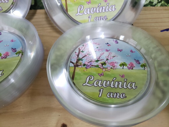 Jardim Prato Sobremesa Personalizado Pronta Entrega