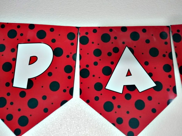 Joaninha Varal Parabens Mais Nome Personalizado