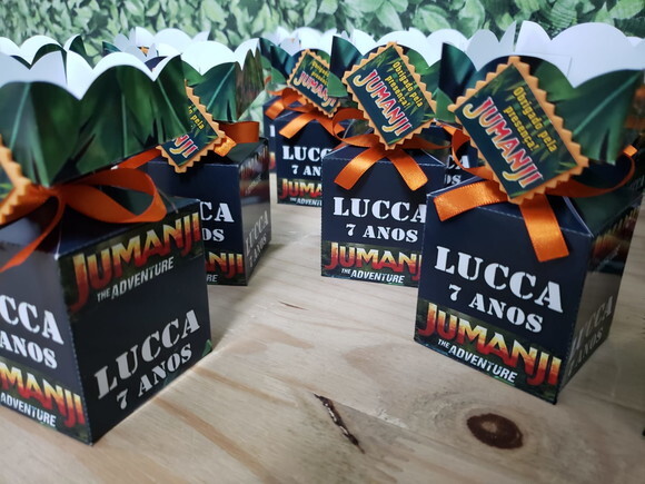 Jumanji Caixa Meia Bala Personalizada Pronta Entrega
