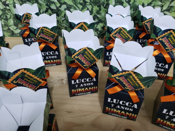 Jumanji Caixa Meia Bala Personalizada Pronta Entrega