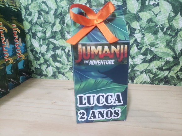 Jumanji Caixa Milk Personalizada Pronta Entrega